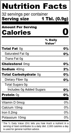 18 Mile Fisherman's Nutrition Facts