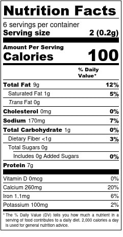 Baked Tofu Nutrition Facts