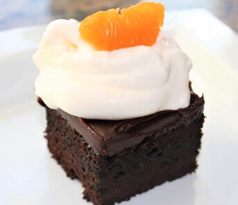 Blood Orange Chocolate Cake Picture