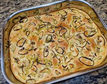 Caramelized Shallot & Rosemary Focaccia Picture