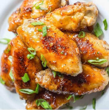 Tangerine Balsamic Glazed Wings Picture