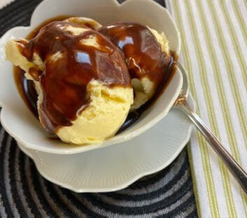 Olive Oil Gelato w/Fig Balsamic Caramel Sauce Picture