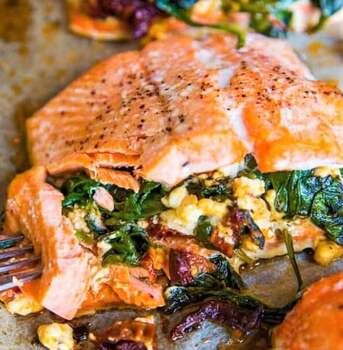 Baked Stuffed Salmon Picture